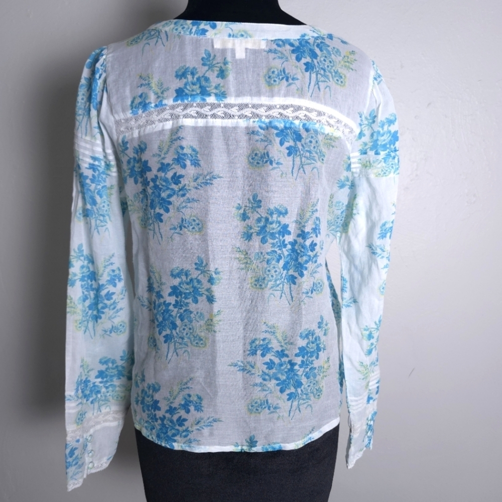 Loveshackfancy Mauro Blouse Button Down Floral Pr… - image 4